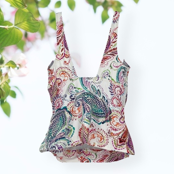 Ralph lauren tummy control tankini top size 16W - Picture 3 of 8